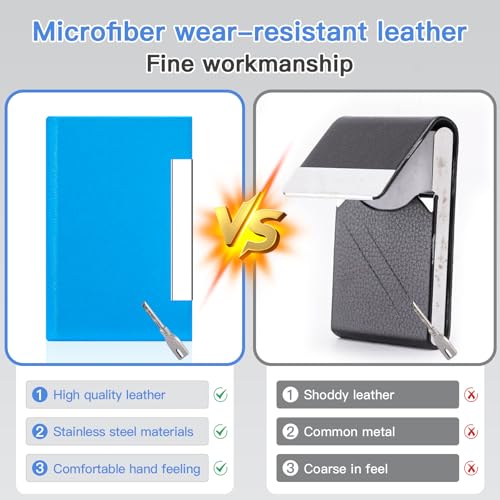 image for Padike Business Card Holder, Business Card Case Professional PU Leathe