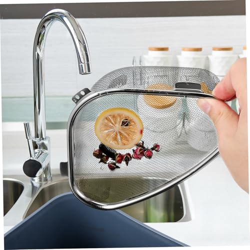 Colador triangular de acero inoxidable Vaguelly para fregadero miniatura 6