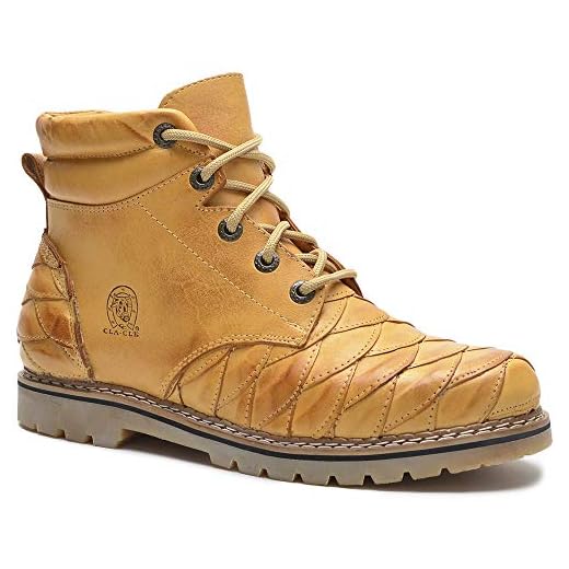 Bota Coturno Masculino Adventure Botina Casual Couro Legitimo (Castor, BR, Adulto, Numérico, 44)
