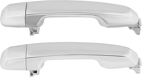 cciyu Manijas de puerta cromadas para conductor trasero izquierdo del pasajero lado derecho para 2010-2018 para Lexus GX460, 2010-2020 para Toyota
