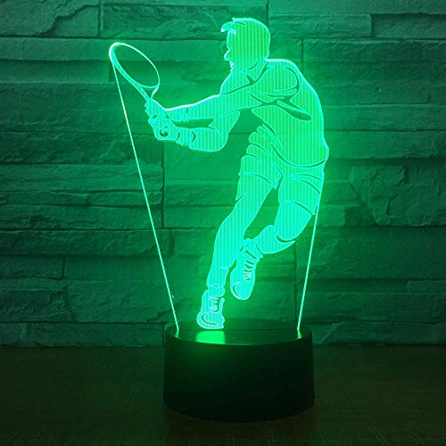 Lámpara de Noche Ilusión 3D Cambia 7 Colores USB miniatura 2