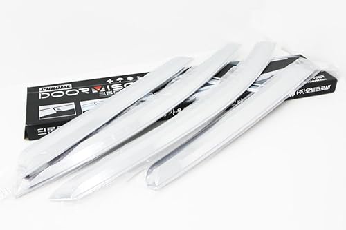 Miniatura 4 de Visera cromada ventana deflector Sun Rain Vent Guard 4p para 2012-2015 Captiva Sport