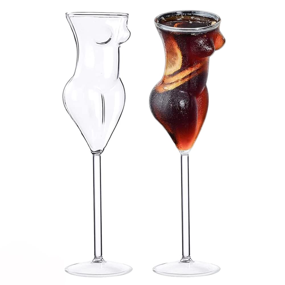 PRETYZOOM Verre à Cocktail Verre Pour Fêtes Tasse à Boisson Élégante Pour Jus Froid Et Vin Réutilisable Et Créatif