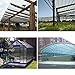 Roof Panels, Transparent Waterproof Panels, Canopy for Roof, Roof Sheet for Tool Shed, Garden, Greenhouse, Easy to Bend and Cut, Adjustable Size (W x L: 1.2 x 3 m)