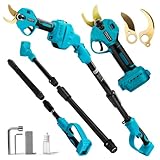 Pole Pruning Shears for Makita 18V Battery (No Battery), Brushless Electric Pruner with 8Ft Extension Pole, 1.2' Cutting Diameter, LCD Display, SK5 Blade, for Gardening Tree Pruning