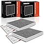 A-Premium 2 Pack Cabin Air Filter, Fits for CF10709 Hyundai and Kia Vehicles, Kona, Tucson, Veloster, Venue, Seltos, Soul, Sportage, Fits Like OEM, Up to 99% Filtration Efficiency, w/Activated Carbon