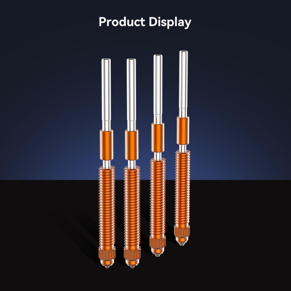 Creality K2P Unicorn - Kit de boquillas de intercambio rápido (4 piezas) con grasa térmica para impresora 3D K2 Plus, instalación rápida, impresión de alto flujo, material mejorado, múltiples opciones