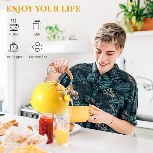 Ggc PD-A38-YELLOW Whistling Tea Kettle thumb #5
