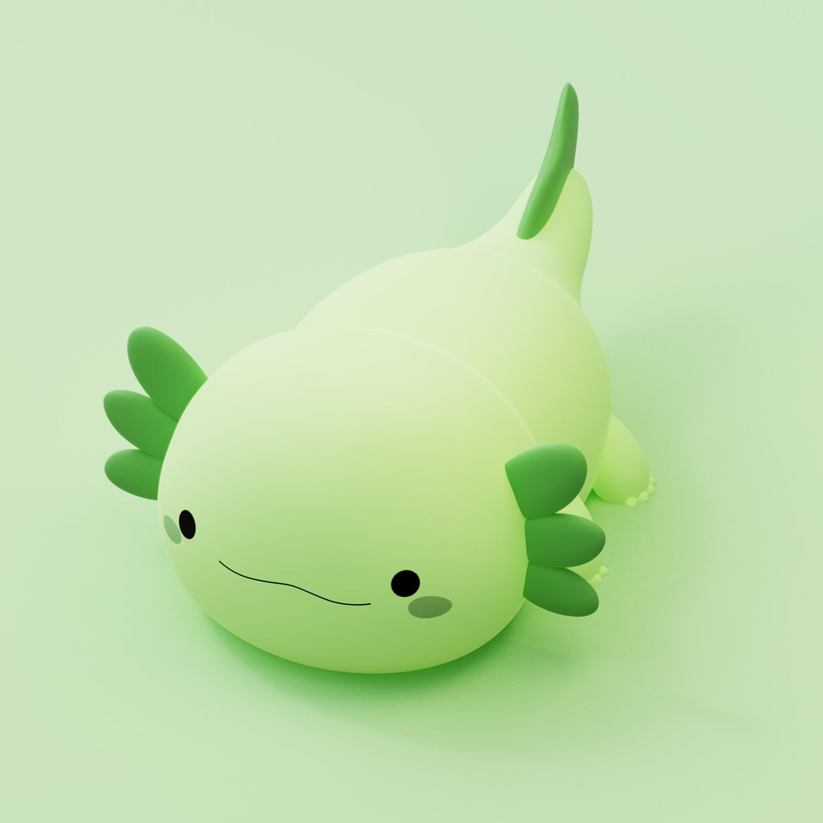 DREAMING MY DREAMAxolotl Night Light for Kids,Cute Axolotl Gifts lamp Rechargeable Light Table Bedside Lamp,LED Animal Silicone Nursery Night Lamp Cute Room Decor for Kids Girls Boys