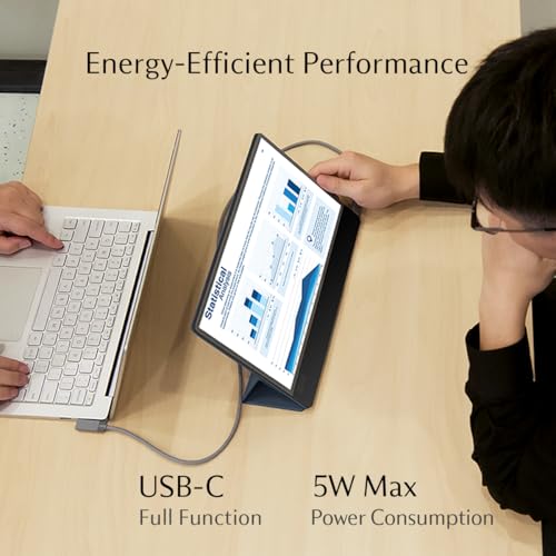 Image of SOTSU UltraSlim 12.5 inch Portable Monitor | Ultra-Thin Lightweight Aluminum Design | FHD 1920x1080 IPS | 5W Power Efficient | Glass Cover | Compatible with Laptop, Phone & DeX | Travel & Remote Work