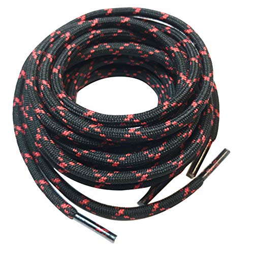 Image of 3 Pairs Heavy Duty Round Boot Laces Shoelaces for Hiking Walking Construction Safety Work Boots Shoes