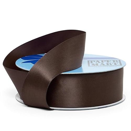 Seal Brown Double Face Satin Ribbon 1 1/2