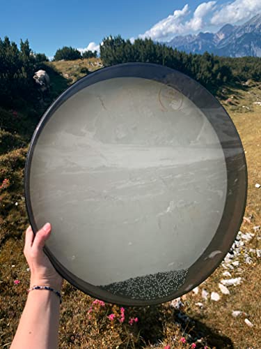 Sonic Energy Ocean Wave Drum – Sea Drum 20 Pollici – Suono Delle Onde Per Meditazione, Yoga, Viaggi Sonori, Percussioni – Ocean Drum Con Due Pelli – Quercia Del Siam, Marrone (WD20WB) - 7