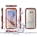 Galaxy S6 Case ,Waterproof Case Dustproof Shockproof Snowproof Gel Touch Screen Ipx8 Swimming Diving Cover For Samsung GALAXY S6 2015 (red)