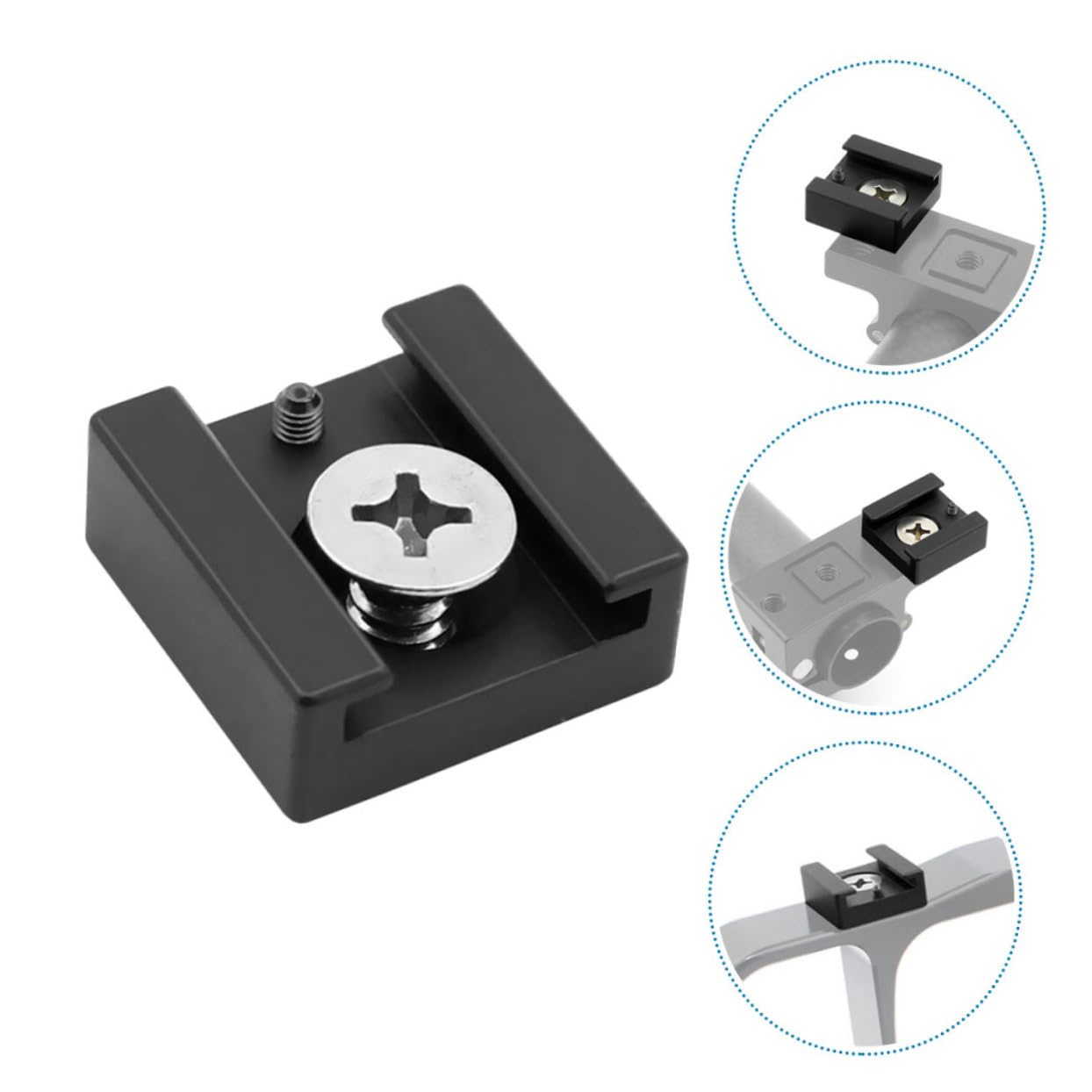 Mikikit 5sätze Hot Shoe Mount Adapter Für DSLR Kameras Vielseitiger Hot Shoe Extension Adapter Mit Schraube Für Zubehörmontage Und Kreative Fotografie