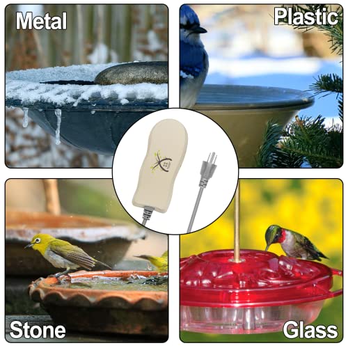 Fliti Bird Bath Heater,2022 Upgrade Bird Bath Deicer,Bird Bath Water Heater For Outdoor In Winter With Thermostatically Controlled, Constructed Of Anti-Rust Aluminum Alloy,No Water Scale Formation #TOP5