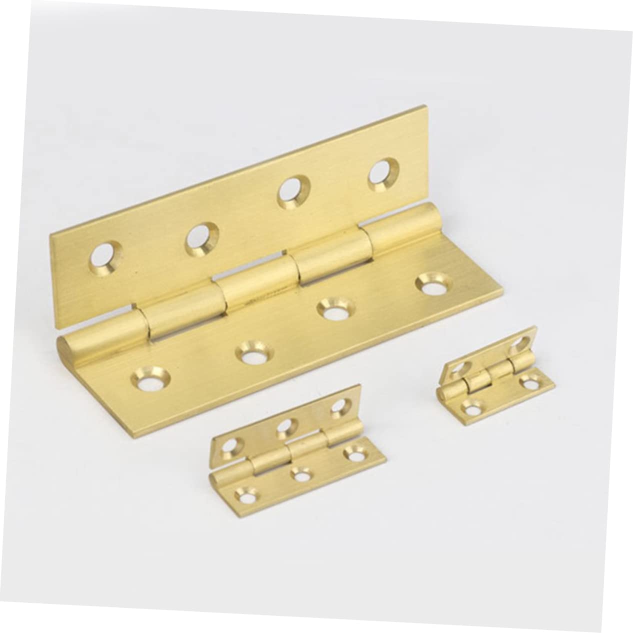 Uonlytech 18pezzi Cerniere Rame Cerniere Mute Per Porte e Mobili Design Vintage Resistente e Antiruggine Per Scatole Gioielli e Porte Domestiche