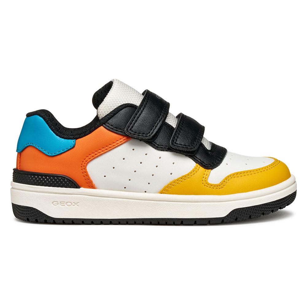 Geox Junior J Washiba Boy Sneakers White/Orange, 34 EU