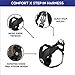 Gooby - Comfort X Step-in Harness, Choke Free Small Dog Harness with Micro Suede Trimming and Patented X Frame, Black, Large