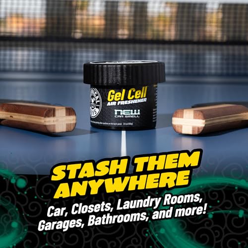 Image of Chemical Guys, New Car Scent Gel Can Air Freshener, Vent Control, 3 Pack | Dial each up for a strong hit or down to a hint; spill-proof gel lasts for weeks and won't leak in summer heat