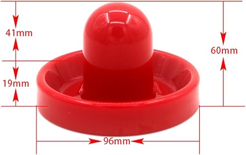 Miniatura 5 de Paletas y discos de hockey aéreo, accesorios de repuesto para mesas de juego (4 delanteros de 3.780 in con almohadillas, 8 discos de 2.520 in de