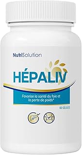 NutriSolution Hépaliv Complément Soutien Hépatique - Formule Détox Avancée avec Chardon-Marie, Desmodium & Thé Vert pour la Santé du Foie, Gestion du Poids & Brûle-Graisses - 60 Gélules (1)
