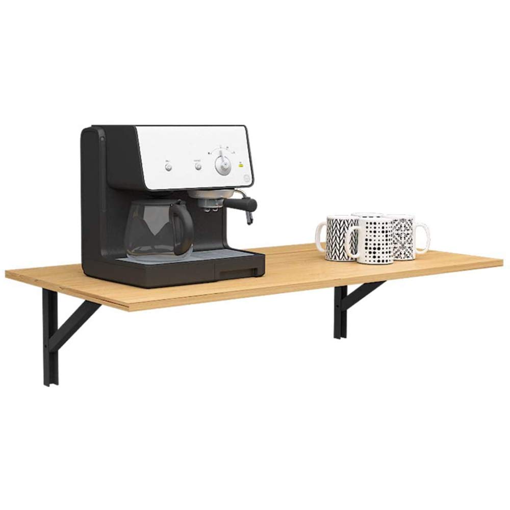 Bureau pliable mural noir pour résoudre le manque de place en télétravail