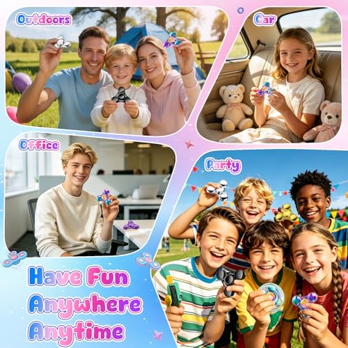 Image of ATESSON Fidget Spinner Toy Durable Stainless Steel Bearing High Speed Spins Precision Metal Hand Spinner EDC ADHD Focus Anxiety Stress Relief Boredom Killing Time Toys for Adults Kids