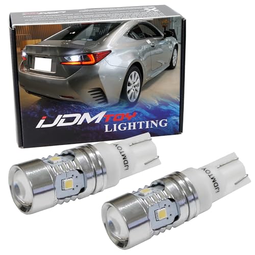 iJDMTOY High Power 2835-SMD 906 912 920 921 W16W LED Bulbs Compatible With Car Backup Reverse Lights Replacement, Xenon White