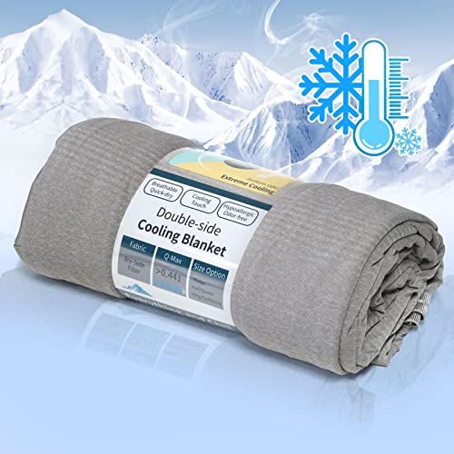Image of Ailemei Direct Cooling Blanket for Hot Sleepers, Double Sided Cold Effect, Twin /Full Size Lightweight Breathable Summer Bed Blankets for Night Sweats, 60 inchx90 inch