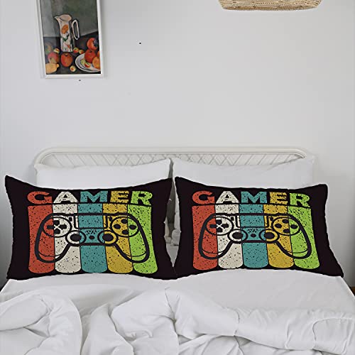 Ailonen Gamer Comforter Sets For Teen Boys, Gaming Bedding Sets Full Set,Video Game Bedspread,Game Duvet,Gamepad Bed Set,Controller Quilt Set,3 Piece 1 Comforter And 2 Pillowcases #TOP3