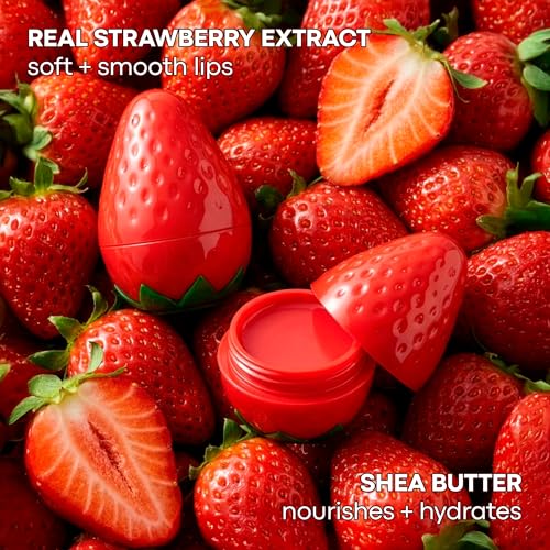 Image of TONYMOLY Mini Fruit Lip Balm Set with Sheer Tint, Shea Butter and Vitamin E