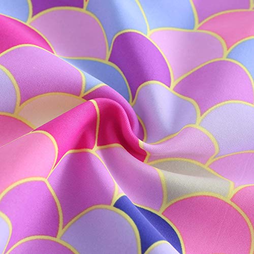 Image of Girls One Piece Swimsuits Hawaiian Ruffle Swimwear Beach Bathing Suit for Summer Vacation