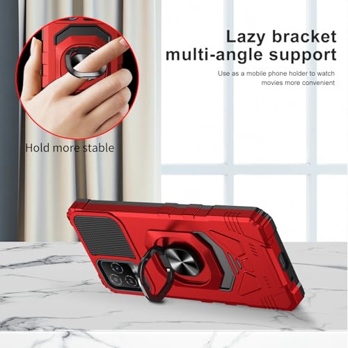 Coque BLU View 5 Pro rouge double couche avec verre trempé - 5