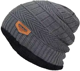Touca gorro peluciado quentinho forrado lã masculino e feminino para frio intenso com conforto (AZUL)