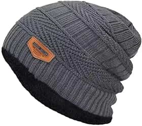 Touca gorro peluciado quentinho forrado lã masculino e feminino para frio intenso com conforto (AZUL)