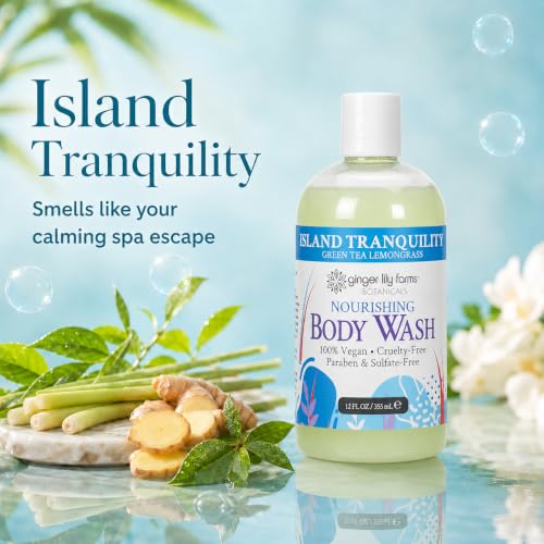 Image of Ginger Lily Farms Botanicals Body Wash, 12oz /6pk, Island Tranquility