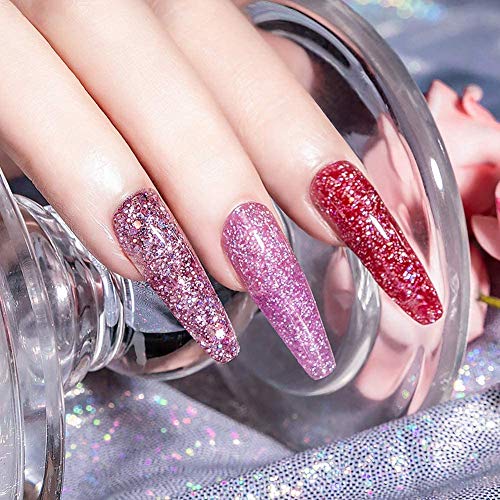 Nagelverlängerung Kit für Nägel, 15ml Gel Nägel Nagelverlängerung, 13 Farben Poly Nagel Gel Kit Glitzer Polygel… – Bild 5