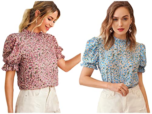 Image of Lymio Women's Regular Top (D-477 Pink S) Women's Regular Top (D-478 Sky Blue S)