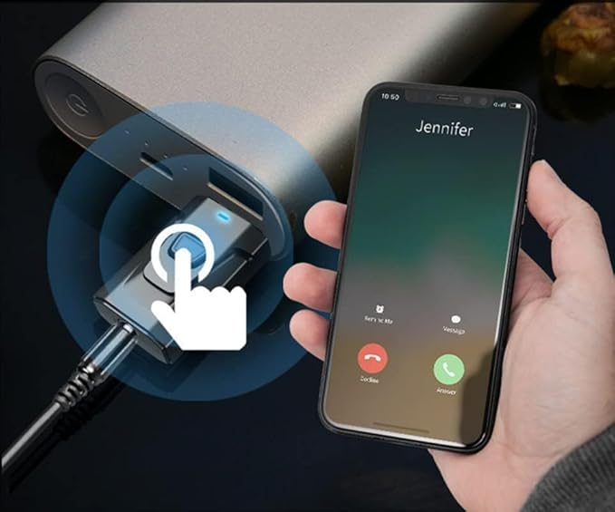 Adaptador Bluetooth 5.0 Transmisor Receptor USB Aux Negro miniatura 5