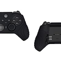 Vista 9 de PlayVital Samurai Edition Anti Slip Silicone Case Cover for Xbox Elite Wireless Controller Series 2 Core, Ergonomic Soft Rubber Skin Protector for