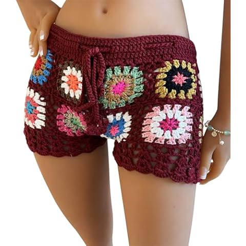 Acrawnni Women's Casual Hollow Out Shorts Cover