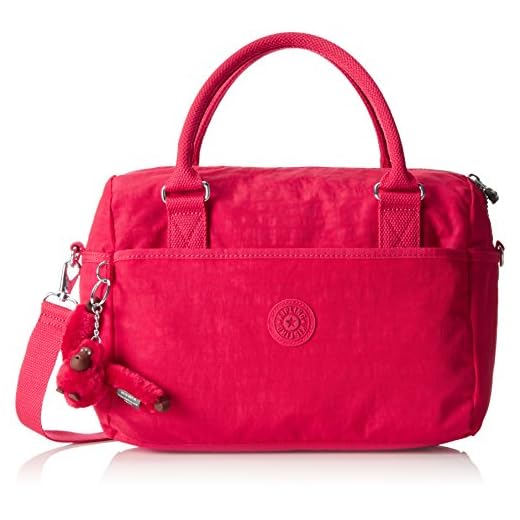 Kipling Beonica, Borsa Con Maniglia Donna, Rosso (Flamboyant Pink G46), 36x24x16.5 cm (B X H X T)