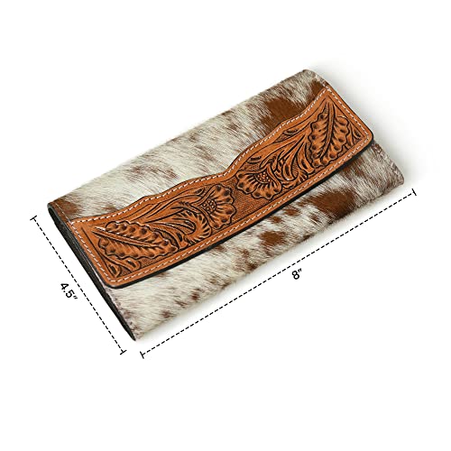 ADYAN Western Leather Small Wallet for Women Multi Credit Card Slots Purse for Ladies Clutch Purses4