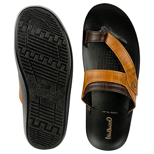 WALKAROO Men's Tan Sandal (GG8217), 6 UK Amazon.in Fashion