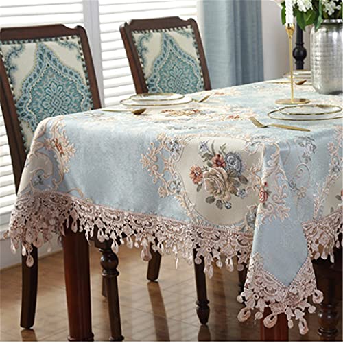 Nappe de thé de style européen jacquard et nappe carrée épaisse 160x250