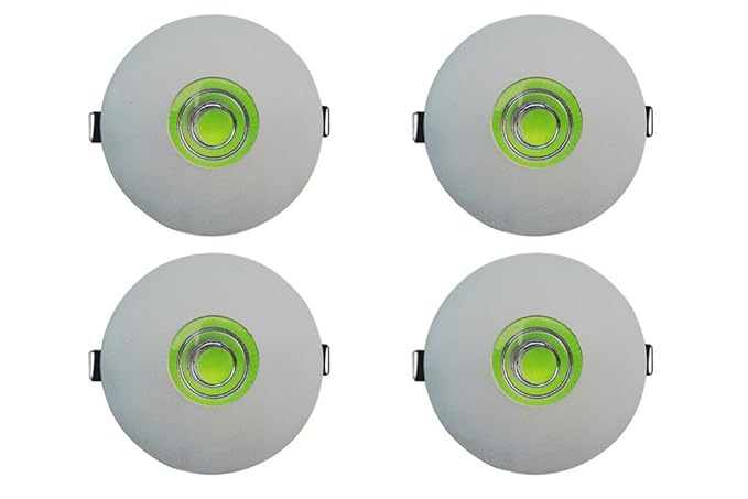 BENE� Glow M.Steel Round Ceiling Light, (White, 7w, Pack of 4 Pcs)