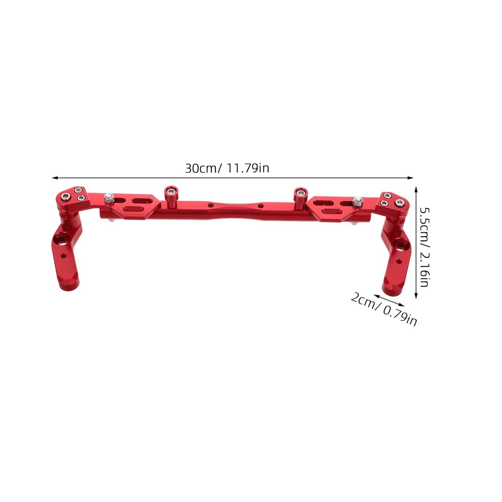 Zerodeko Guidon De Rallonge Avec Vis Adaptée Véhicules Rouges Support Téléphone Guidon Accessoires Scooter Installation Rapide Confort Conduite Stable Barre Équilibrage