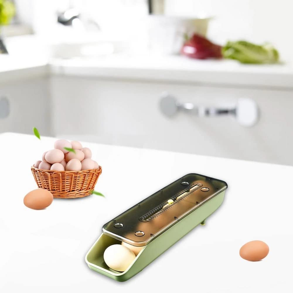 YXSH Caja de Almacenamiento de Huevos Frescos Caja de Almacenamiento de Huevos Reutilizable Caja de Huevos portátil Refrigerador de plástico Contenedor de Almacenamiento de Huevos con frescura Tim
