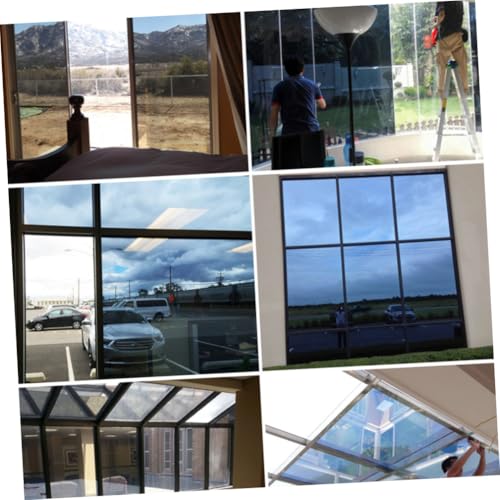 Película adhesiva para ventana con aislamiento térmico plateada miniatura 5